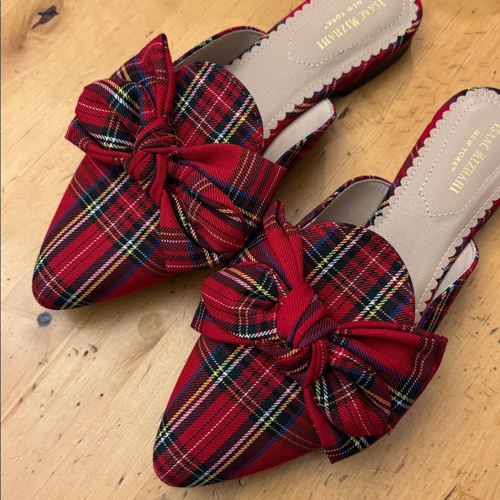 Isaac Mizrahi PLAID slides size 8 - Picture 3 of 3